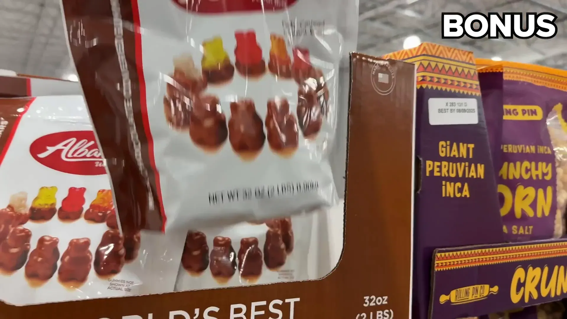 Chocolate gummi bears for $13.79