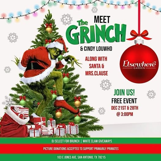 Grinchmas Mayhem at Elsewhere Garden Bar & Kitchen! (Yes, Really!)